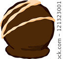 Hand-drawn linear decoration chocolate 121323001