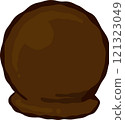 Hand-drawn simple chocolate truffles 121323049