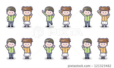 Children in Casual Clothes 02 121323482