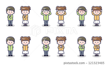 Children in Casual Clothes 05 121323485