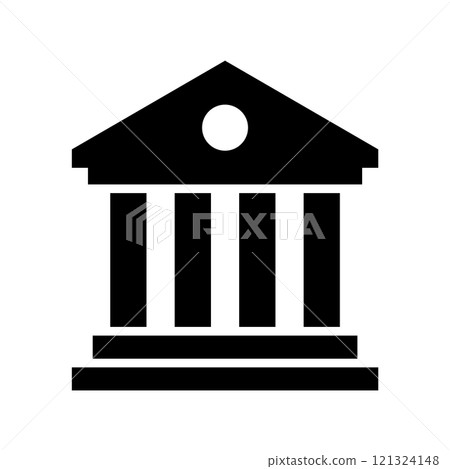 Bank or government building icon 121324148