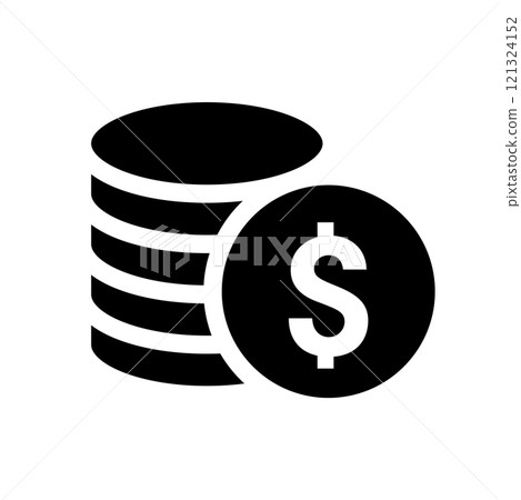 Dollar currency simple icon Dollar currency simple icon 121324152