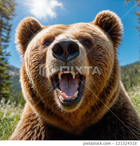 Close-up of a bear 121324318