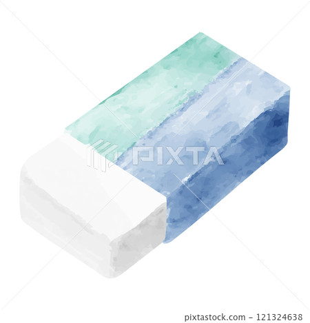 新橡皮擦水彩畫 121324638