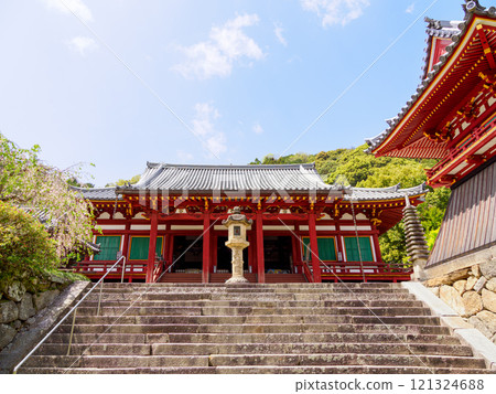 [Nara Prefecture] Yamatokoriyama City Yatadera Temple (Kongosan Temple) (Photo taken on April 17, 2024) 121324688