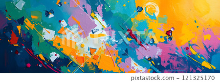 abstract grunge art background texture 121325170