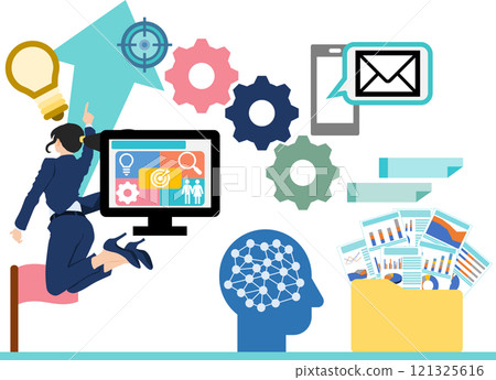 商業行銷插畫 121325616