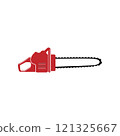 Professional chainsaw concept vector 121325667