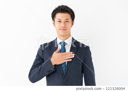 Businessman Portrait Leave it to me 121326004