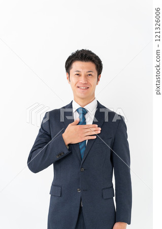 Businessman Portrait Leave it to me 121326006