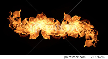 Fire flames collection isolated 121326282