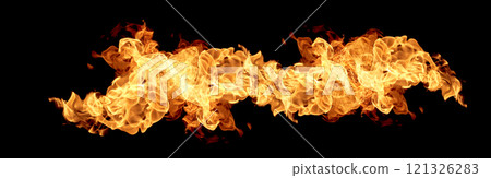 Fire flames collection isolated 121326283