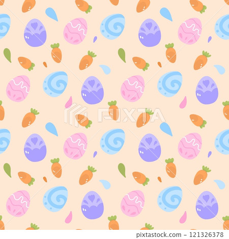 Easter carrots colorful egg background illustration Easter carrots colorful egg background illustration 121326378