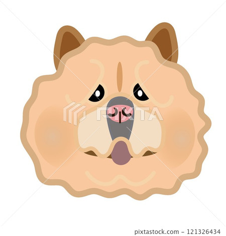 鬆獅犬臉圖 鬆獅犬臉圖 121326434