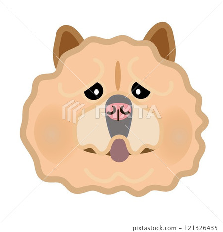 鬆獅犬臉圖 鬆獅犬臉圖 121326435