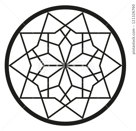 icon of the geometric icon of the geometric 121326760