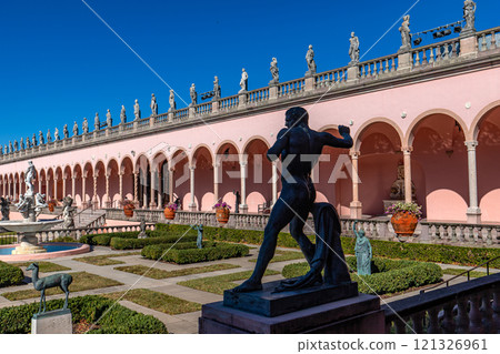 Exteriors and gardens of the Ringling, Sarasota, Florida, usa Exteriors and gardens of the Ringling, Sarasota, Florida, usa 121326961