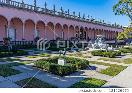 Exteriors and gardens of the Ringling, Sarasota, Florida, usa Exteriors and gardens of the Ringling, Sarasota, Florida, usa 121326973