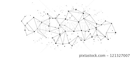 Plexus effect on abstract background 121327007
