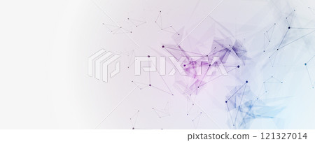 Plexus effect on abstract background 121327014