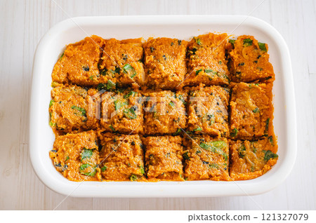 Homemade miso balls without rolling 121327079