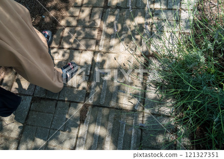 Green shade 121327351