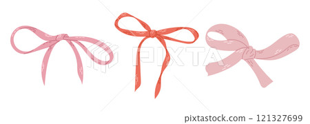 Set of three decorative bows Set of three decorative bows 121327699