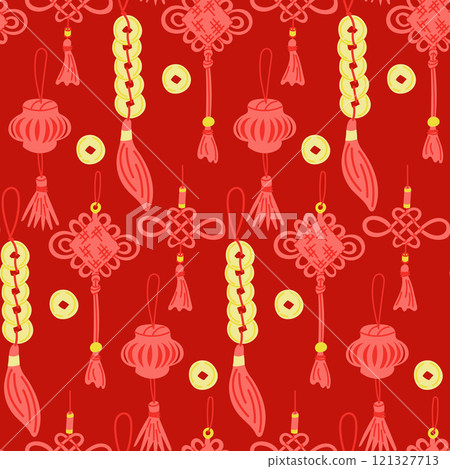 Traditional Chinese ornaments seamless pattern Traditional Chinese ornaments seamless pattern 121327713