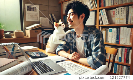 貓和貓一起學習 121327774