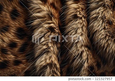 Natural wild animal fur background showing soft texture Natural wild animal fur background showing soft texture 121327957