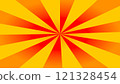 Yellow and Orange Radial Sunburst Background 121328454
