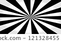 Black and White Radial Sunburst Backgound 121328455