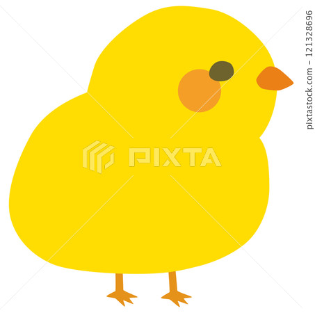 Simple chick illustration landscape vector material Simple chick illustration landscape vector material 121328696
