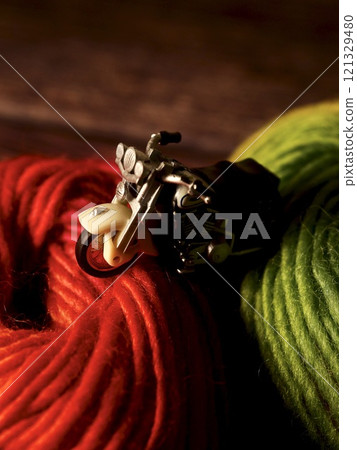 紗線和微型自行車 紗線和微型自行車 121329480