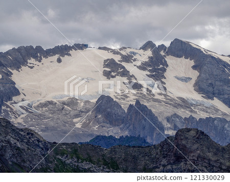 marmolada glacier on dolomites panorama marmolada glacier on dolomites panorama 121330029