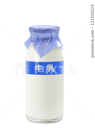Milk illustration, milk bottle, realistic 121330224