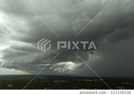 Heavy rainfall over Florida suburbs during summer thunderstorm Heavy rainfall over Florida suburbs during summer thunderstorm 121330236