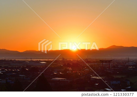 早晨的大鳥居彌彥(新潟縣) 早晨的大鳥居彌彥(新潟縣) 121330377