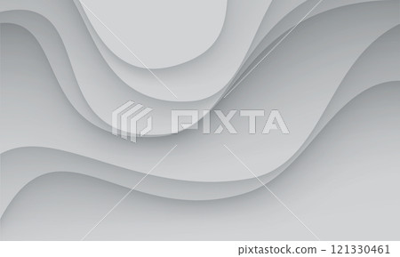 Abstract grey paper cut curve wave shadow vector Abstract grey paper cut curve wave shadow vector 121330461