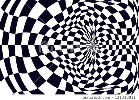 Psychedelic checkerboard pattern Psychedelic checkerboard pattern 121330811