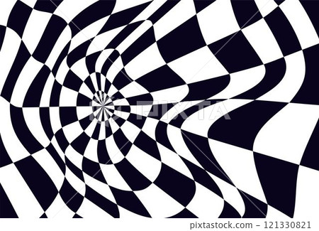 Psychedelic checkerboard pattern Psychedelic checkerboard pattern 121330821
