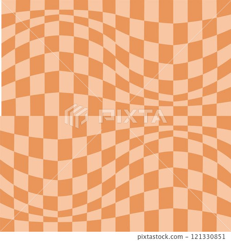 Psychedelic checkerboard poster 121330851