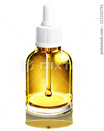 Serum Bottle A glass serum bottle with a dropper, suspended in a splash of golden liquid, on a transparent background. Serum Bottle A glass serum bottle with a dropper, suspended in a splash of golden liquid, on a transparent background. 121332751