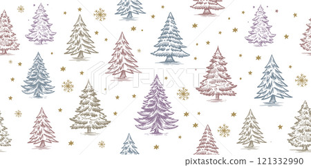 christmas, tree, vector 121332990