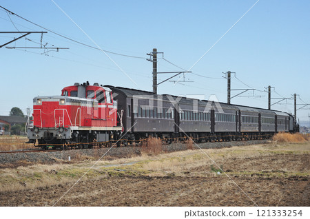 Narita Line Omigawa-Suigyo JR East DE10-1202 + old passenger car + C61-20 (Takasaki) 121333254