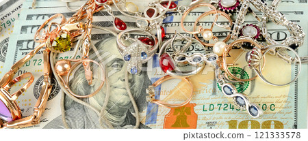 jewelry scrap of gold and silver and money jewelry scrap of gold and silver and money 121333578