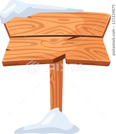 Wooden sign covered by snow with white background, perfect for representing winter season, christmas holidays, or a snowy mountain location Wooden sign covered by snow with white background, perfect for representing winter season, christmas holidays, or a snowy mountain location 121334075
