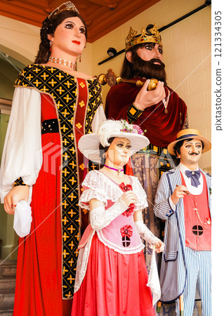 Gigantes (giant dolls) that appear in festivals in Catalonia, Spain Gigantes (giant dolls) that appear in festivals in Catalonia, Spain 121334305