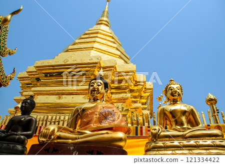 Wat Phra That Doi Suthep, the most famous temple in Chiang Mai. Wat Phra That Doi Suthep, the most famous temple in Chiang Mai. 121334422
