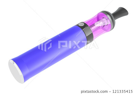 Vape Pen, Electronic Cigarette with USB Charge Rechargeable Battery, 3D rendering 121335415